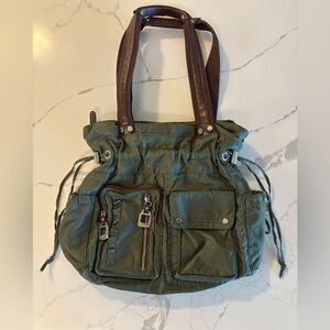 Green & Brown Nylon Tyler Rodan Tote Bag